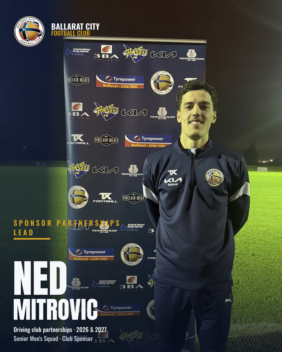 Ned Mitrovic, Ballarat City FC Sponsor Partnerships Lead